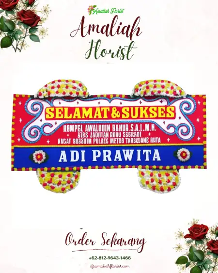 Papan Bunga Ucapan Selamat Woromarto